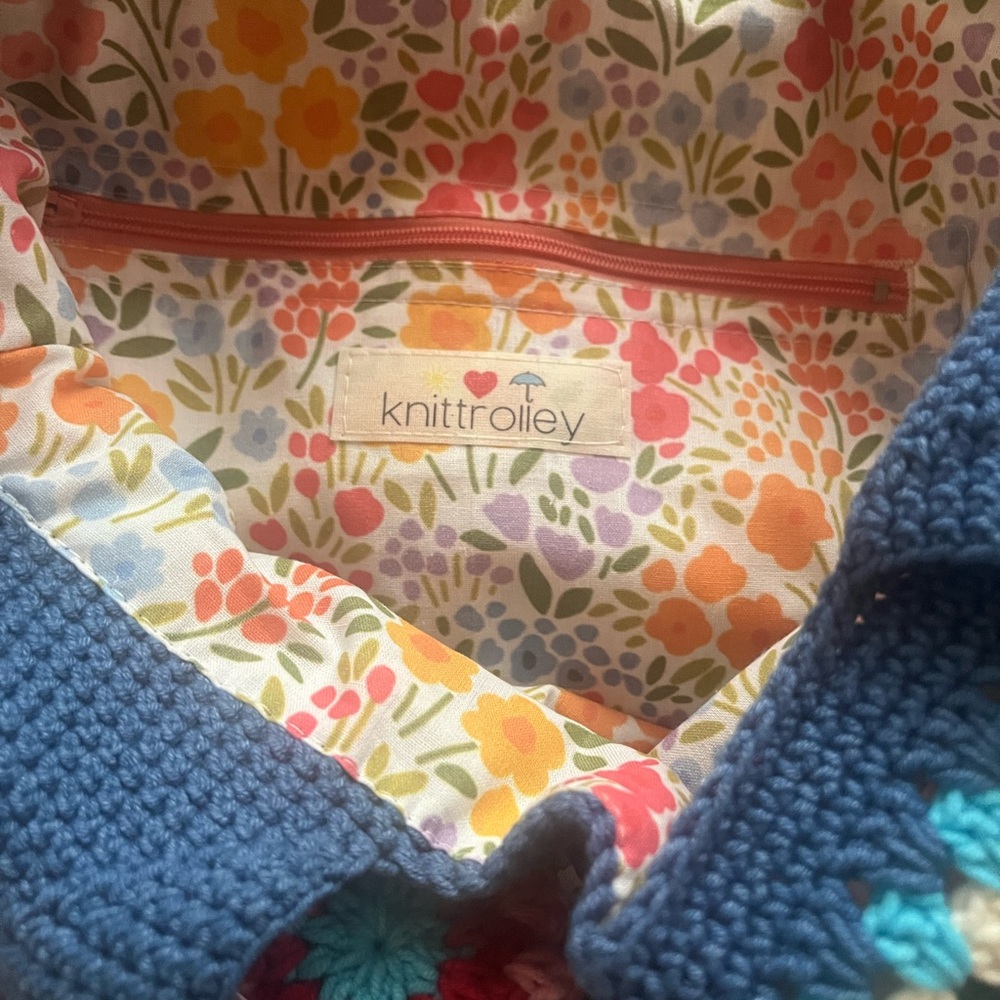 Colorful Crochet Tote Bag - Picture 4 of 5